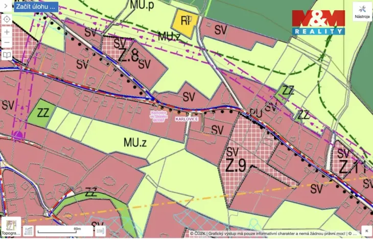 Prodej pozemku pro bydlení, Karlovice - Zadní Ves, 1325 m2
