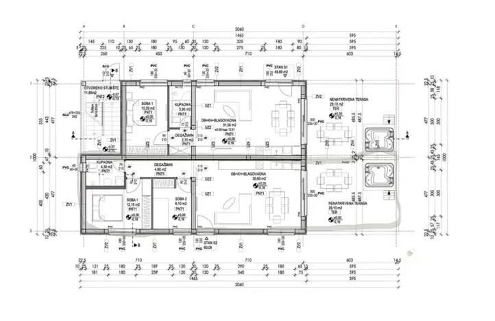 Prodej bytu 2+kk, Vrsi, Chorvatsko, Put Konobina, 68 m2
