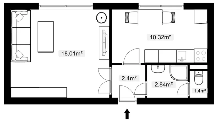 Prodej bytu 1+1, Ostrava, Josefa Brabce, 36 m2