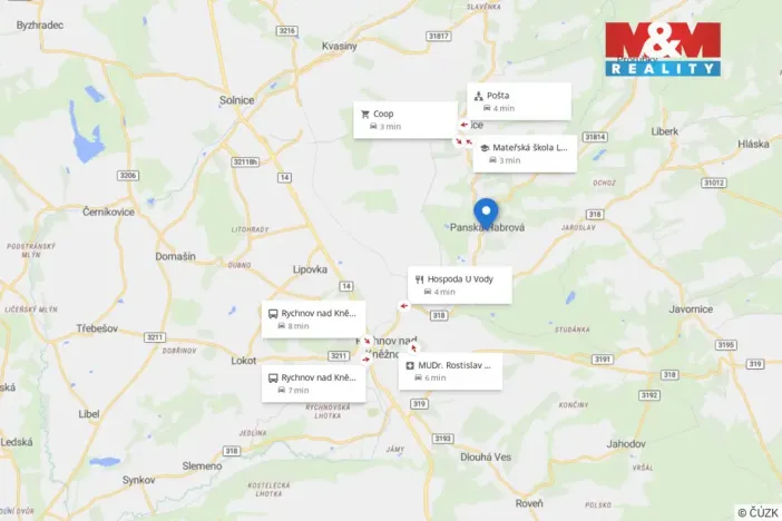 Pronájem bytu 2+1, Rychnov nad Kněžnou, Městská Habrová, 80 m2