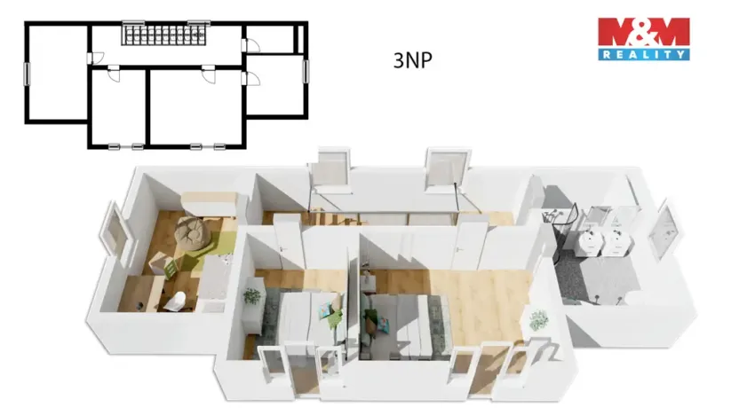 Prodej rodinného domu, Mnichovice - Božkov, Nad rybníkem, 312 m2