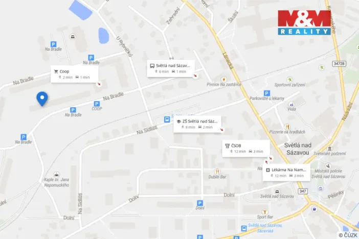 Pronájem bytu 4+1, Světlá nad Sázavou, Na Bradle, 93 m2