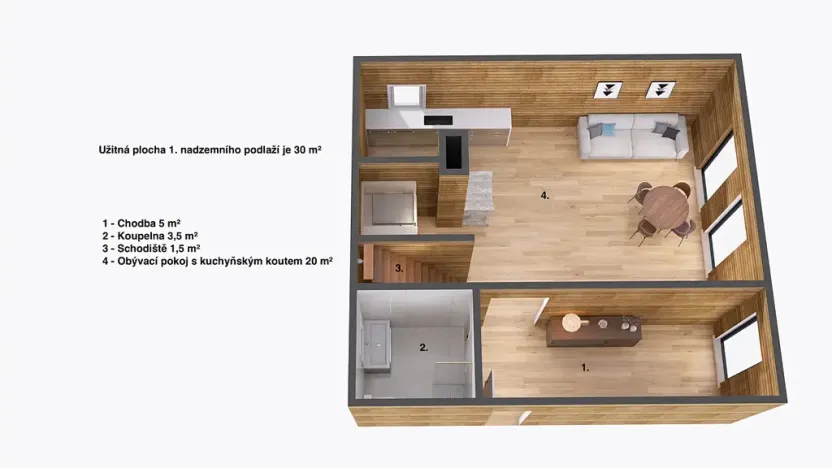 Prodej chaty, Úbislavice, 71 m2