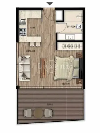 Prodej bytu 1+1, Taqah, Omán, 46 m2
