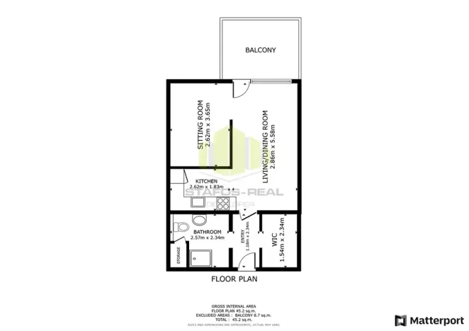 Pronájem bytu 1+kk, Olomouc, Wolkerova, 43 m2