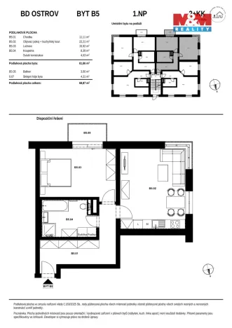 Prodej bytu 2+kk, Ostrov, Hlavní třída, 69 m2