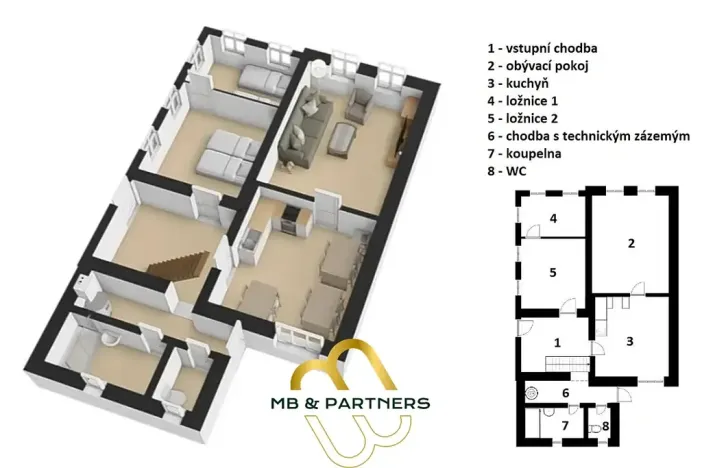 Prodej rodinného domu, Černý Důl, 130 m2