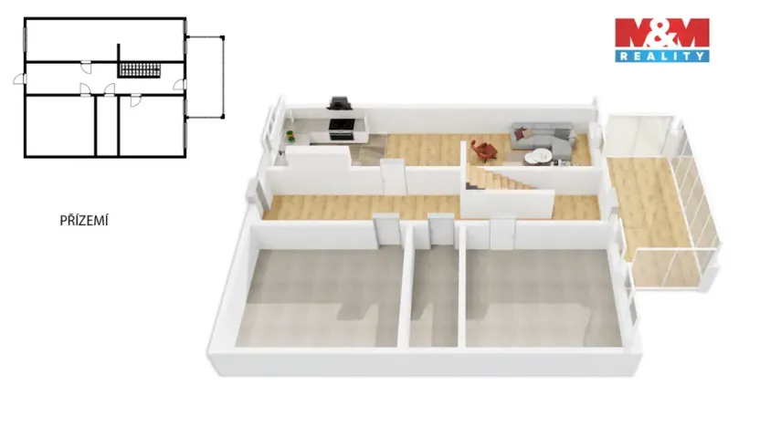 Prodej rodinného domu, Třemešná, 120 m2