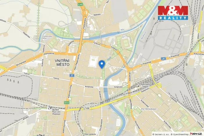 Pronájem bytu 4+kk, Plzeň - Vnitřní Město, Zbrojnická, 110 m2