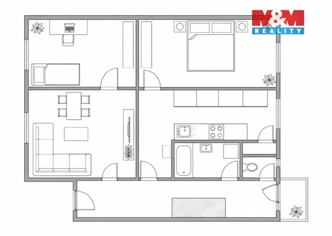 Prodej bytu 3+1, Nymburk, Masarykova, 72 m2