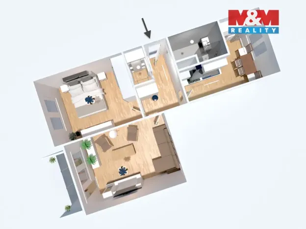 Prodej bytu 2+1, Ústí nad Labem - Neštěmice, Sibiřská, 63 m2
