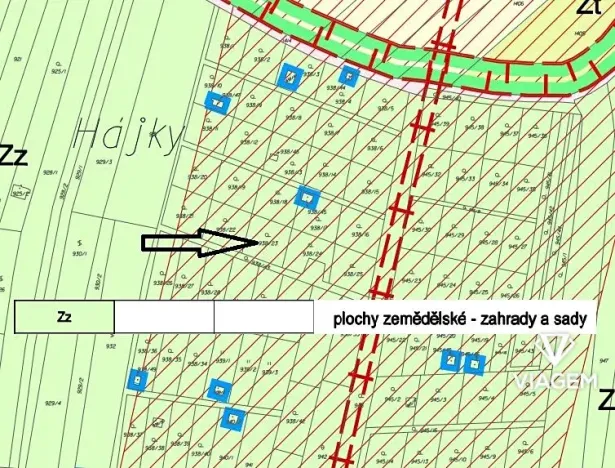 Prodej zahrady, Sobotovice, 381 m2
