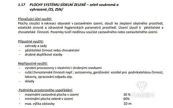 Prodej zahrady, Měšice, 378 m2