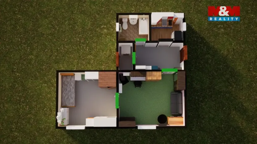 Prodej rodinného domu, Roudnice nad Labem, Barákova, 44 m2