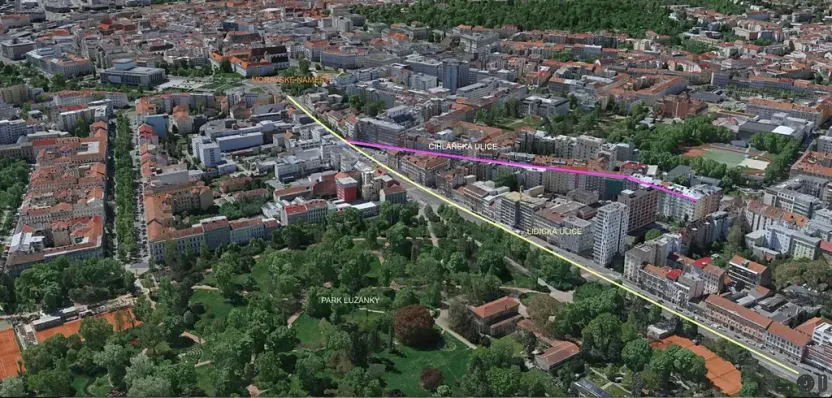 Pronájem bytu 2+kk, Brno, Cihlářská, 44 m2