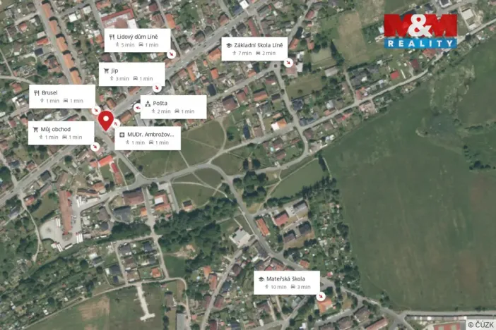 Pronájem bytu 2+kk, Líně, Plzeňská, 42 m2