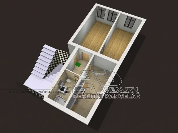 Pronájem bytu 2+1, České Budějovice, 72 m2
