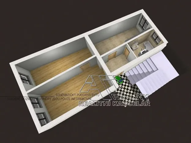 Pronájem bytu 2+1, České Budějovice, Pražská tř., 72 m2