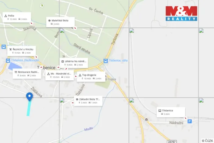 Prodej pozemku pro bydlení, Třebenice, Žlábkova, 1758 m2
