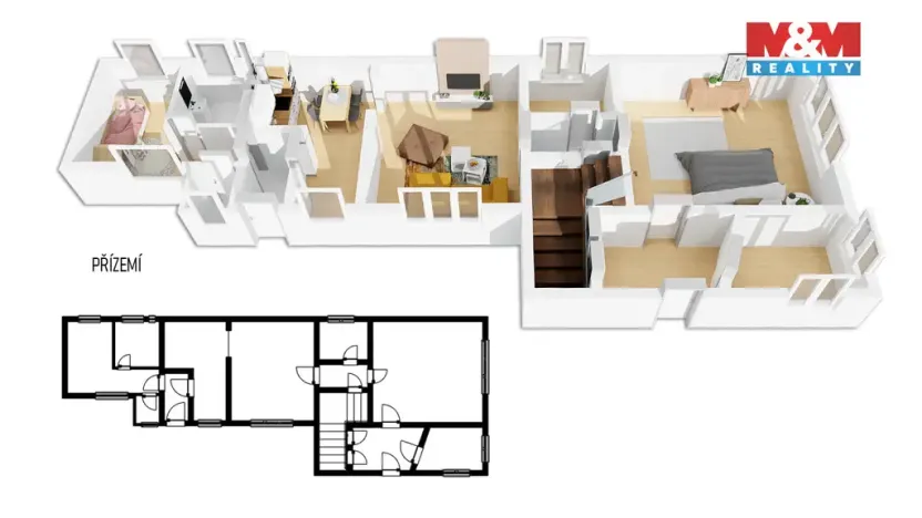 Prodej rodinného domu, Kněžmost - Malobratřice, 105 m2