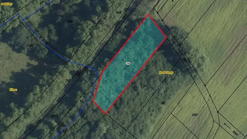 Prodej pozemku, Křinec, 1643 m2