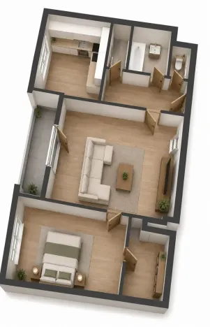 Prodej bytu 2+1, Náchod, Kladská, 66 m2