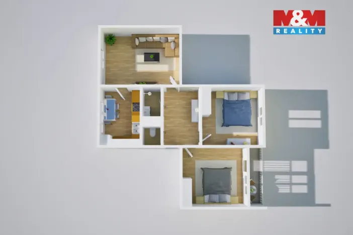 Prodej bytu 3+1, Ústí nad Labem - Severní Terasa, Svojsíkova, 68 m2