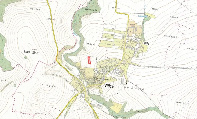 Prodej pole, Vitice, 180 m2