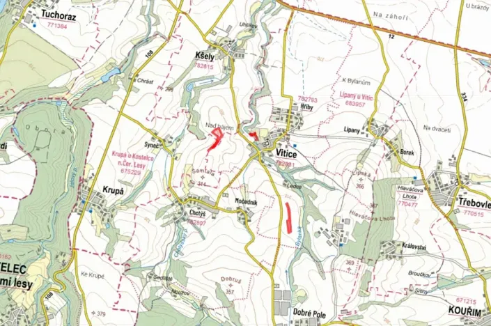 Prodej podílu pole, Kšely, 13918 m2