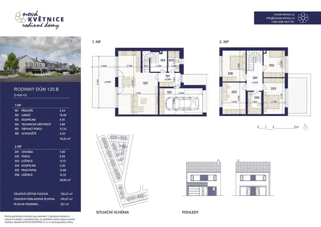 Prodej rodinného domu, Květnice, Devětsilová, 136 m2