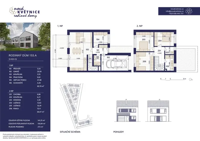 Prodej rodinného domu, Květnice, Konopná, 141 m2