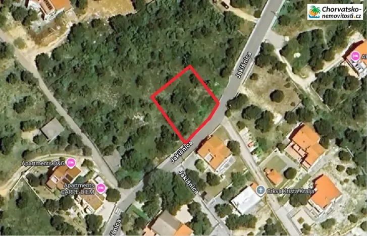 Prodej pozemku pro bydlení, Jakišnica, Chorvatsko, 714 m2