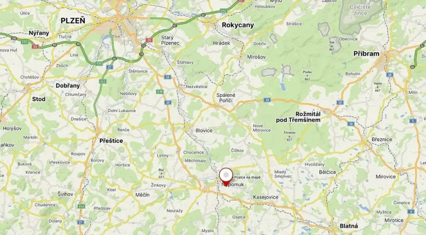 Prodej pozemku, Tojice, 1003 m2