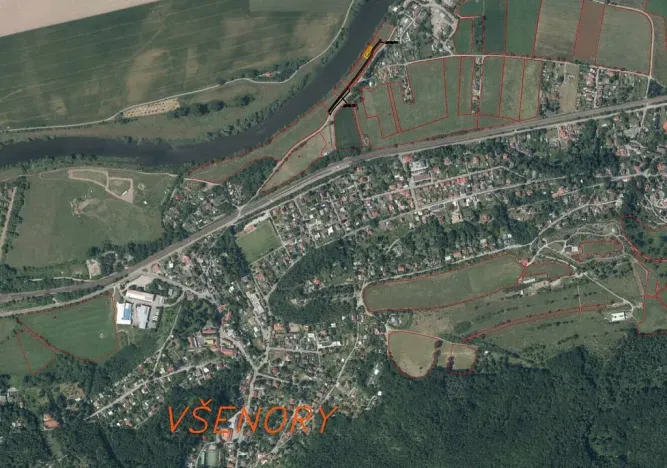 Prodej pozemku, Všenory, 601 m2