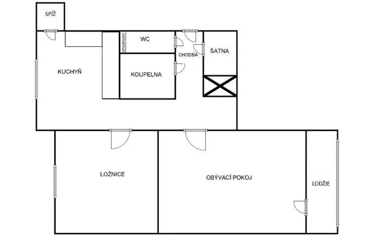 Pronájem bytu 2+1, Roudnice nad Labem, Hornická, 60 m2