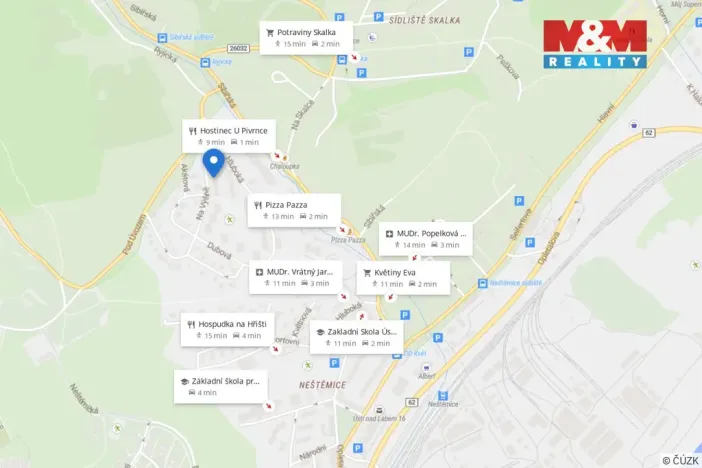 Prodej bytu 1+1, Ústí nad Labem - Neštěmice, Na Výšině, 35 m2