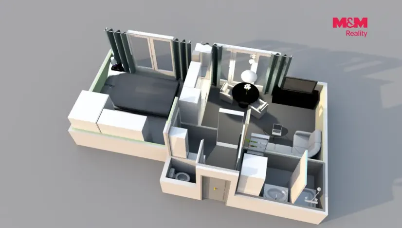 Prodej bytu 2+kk, Praha, Na Maninách, 43 m2