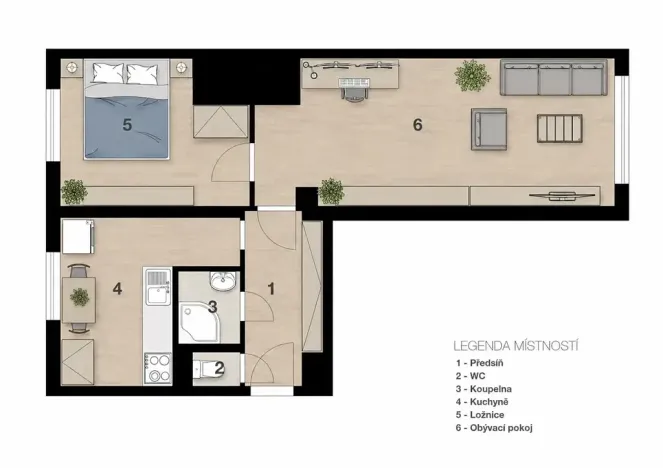 Prodej bytu 2+1, Praha - Strašnice, Kounická, 49 m2