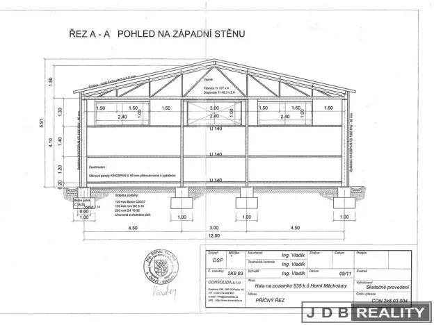 Prodej skladu, Praha - Horní Měcholupy, K Měcholupům, 275 m2