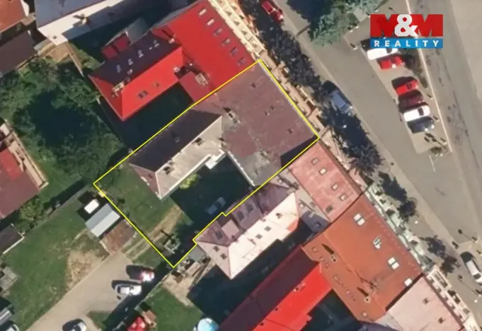 Prodej činžovního domu, Mladá Vožice, Žižkovo náměstí, 597 m2