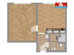 Pronájem bytu 1+1, Klášterec nad Ohří - Miřetice u Klášterce nad Ohří, Královéhradecká, 35 m2