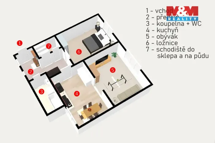 Prodej rodinného domu, Havlíčkův Brod, Mírová, 90 m2