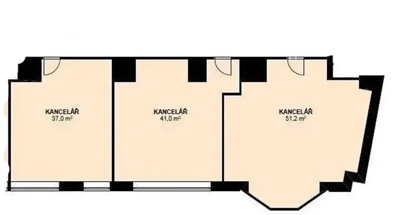 Pronájem kanceláře, Brno, Sukova, 51 m2