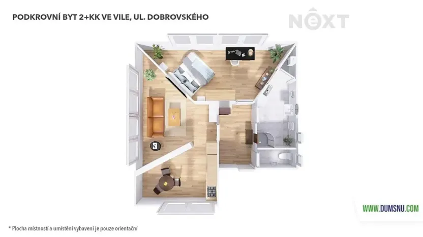 Pronájem bytu 2+kk, Šumperk, Dobrovského, 67 m2