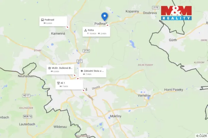 Prodej pozemku pro bydlení, Podhradí, 1006 m2