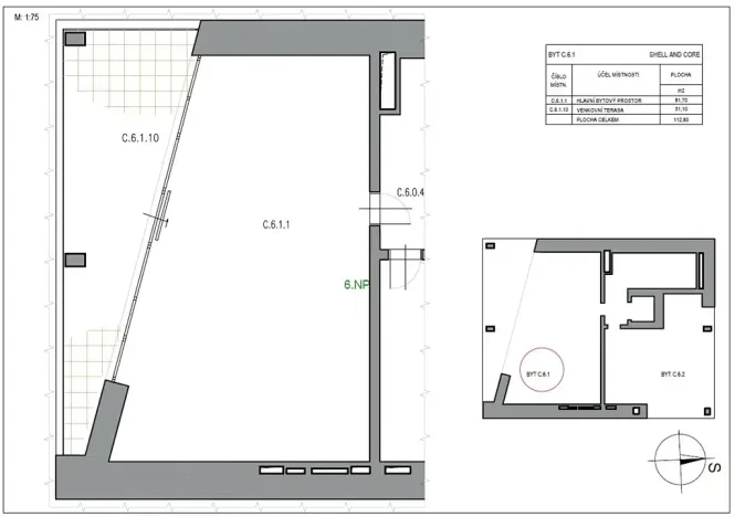 Prodej bytu 2+kk, Zlín, Lorencova, 81 m2