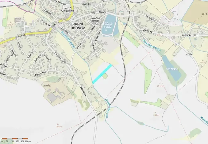 Prodej pole, Dolní Bousov, Vlčopolská, 5745 m2