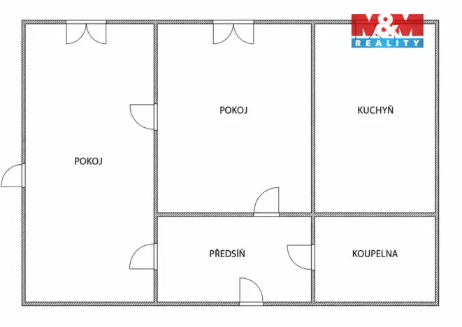 Prodej bytu 2+1, Chropyně, Nádražní, 43 m2