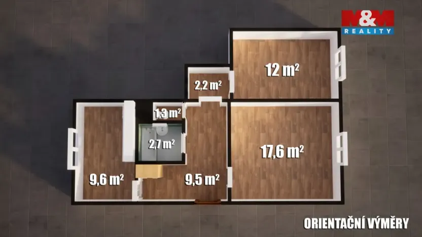 Pronájem bytu 2+1, Česká Lípa, Červeného kříže, 56 m2