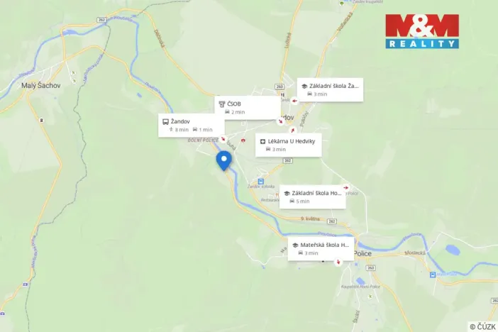 Prodej rodinného domu, Žandov - Dolní Police, 160 m2
